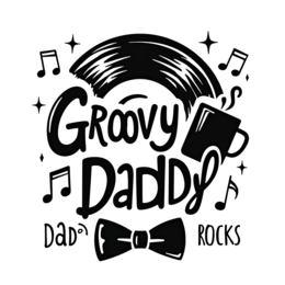 groovy dad rock shirt SVG PNG design with bold lettering