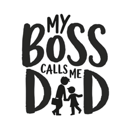 quotes boss dad SVG PNG design with bold lettering