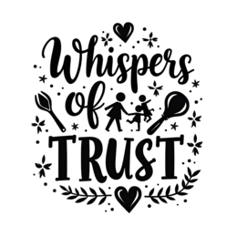 quotes trust floral SVG PNG design with bold lettering, black and white floral elements, an uplifting message