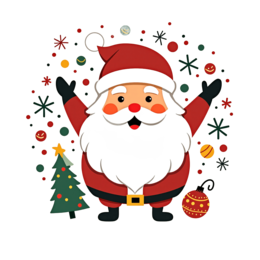 illustration santa celebration SVG PNG design