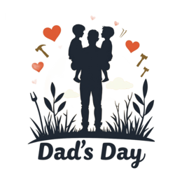 father'sday family love SVG PNG design with bold lettering
