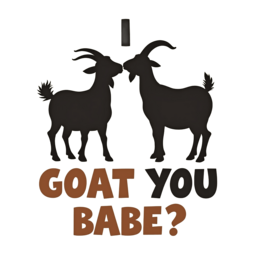 goat babe SVG PNG design with bold lettering