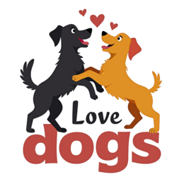 dogs love emotion SVG PNG design with bold lettering
