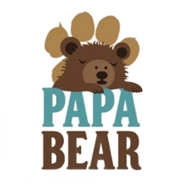 papa bear SVG PNG design with bold lettering