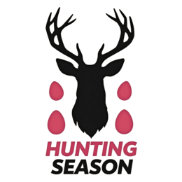 hunting season deer SVG PNG design with bold lettering