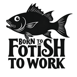 fish quote work SVG PNG design with bold lettering