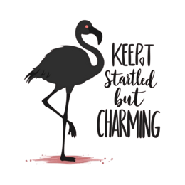 flamingo quote charming SVG PNG design