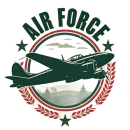 air force vintage SVG PNG design with clean design elements