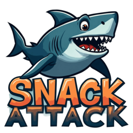 snack attack shark shirt SVG PNG design with bold lettering
