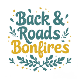 bonfire shirt SVG PNG design with green and blue floral elements