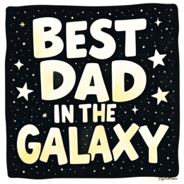 best dad galaxy quote SVG PNG design with bold lettering