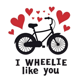 bike love SVG PNG design with bold lettering