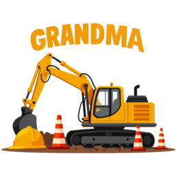 construction grandma shirt SVG PNG design with bold lettering