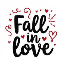 fall love SVG PNG design with hand-drawn style, bold lettering