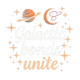 galactic bonds unite shirt SVG PNG design with bold lettering
