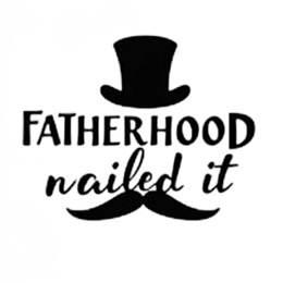 fatherhood quote nail it SVG PNG design with bold lettering