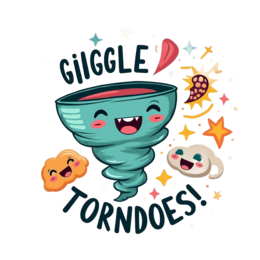 giggle tornadoes SVG PNG design with bold lettering