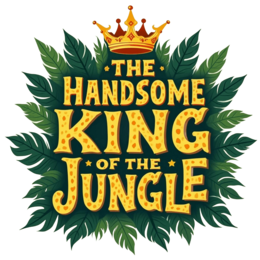 jungle king SVG PNG design with bold lettering, green floral elements, an uplifting message