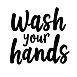 handwashing quote SVG PNG design with bold lettering