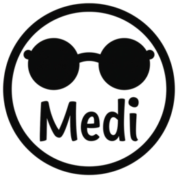 medi sunglasses shirt SVG PNG design with bold lettering
