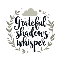 quotes shadows wreath SVG PNG design with black and white floral elements