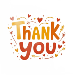 thank you hearts SVG PNG design with an uplifting message