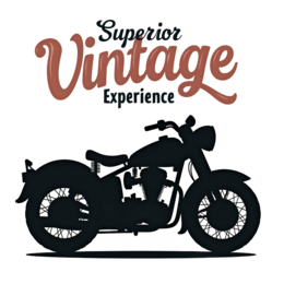 vintage motorcycle SVG PNG design with bold lettering
