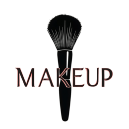 makeup brush SVG PNG design with bold lettering