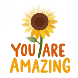 sunflower motivation flower SVG PNG design with bold lettering, white and orange floral elements, an uplifting message