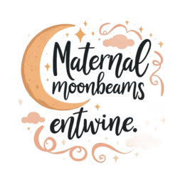 quotes moonbeams SVG PNG design with hand-drawn style, bold lettering
