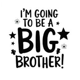 brother excitement SVG PNG design with bold lettering