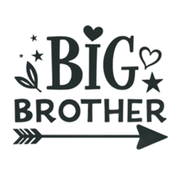 big brother SVG PNG design with bold lettering