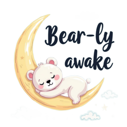 fantasy bear moon SVG PNG design with bold lettering