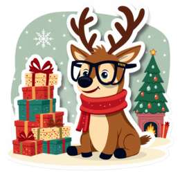 deer gifts SVG PNG design