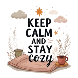 cozy mindfulness SVG PNG design with bold lettering