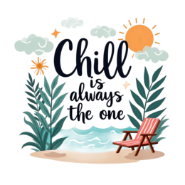 lifestyle relaxation SVG PNG design with bold lettering