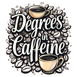 degreetext coffeebeans SVG PNG design with bold lettering