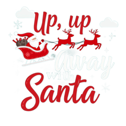 santa sleigh reindeer SVG PNG design with bold lettering