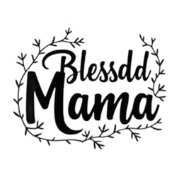 blessdd mama SVG PNG design with an uplifting message