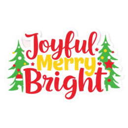 christmas sticker SVG PNG design with bold lettering