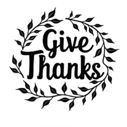 thanksgiving leaves wreath SVG PNG design with hand-drawn style, bold lettering, black and white floral elements