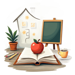 learning apple SVG PNG design with red and green floral elements