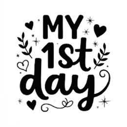 first day shirt SVG PNG design with bold lettering