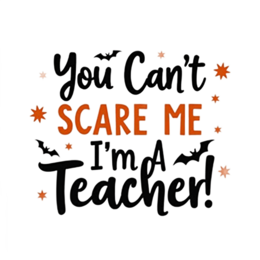halloween quotes teacher SVG PNG design with bold lettering