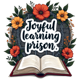 joyful learning flower SVG PNG design with orange and yellow floral elements, an uplifting message
