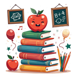 books apple SVG PNG design