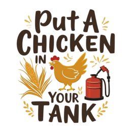 chicken quote SVG PNG design with bold lettering