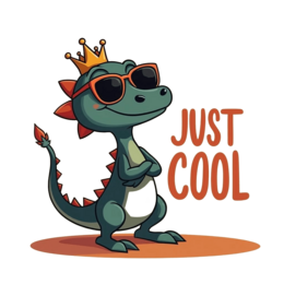 animation cool dinosaur shirt SVG PNG design with bold lettering