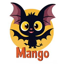 bat character cartoon SVG PNG design with clean design elements