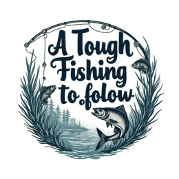 fishing scene SVG PNG design with bold lettering